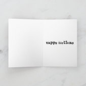 DJはレトロな誕生日カード カード (内部)