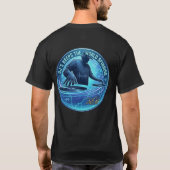 DJは世界を回す Tシャツ (裏面)