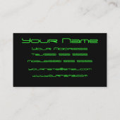 DJは冷却します 名刺 (裏面)