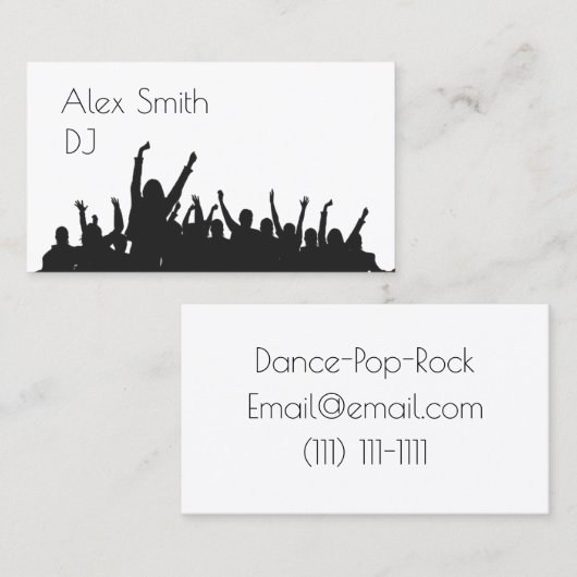 djは名刺を踊ります 名刺 (正面/裏面)