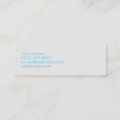 DJは巨大に立てますロゴのスタイルを付けます スキニー名刺 (裏面)