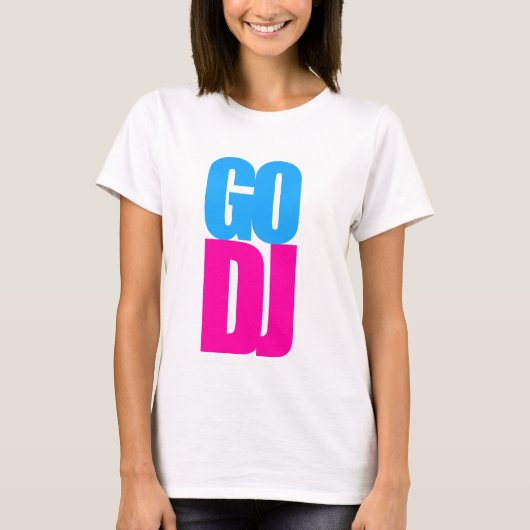 DJは行きます Tシャツ (正面)