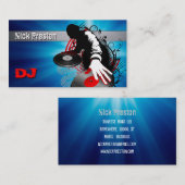 DJは| DJファンキーなビートを混合します 名刺 (正面/裏面)