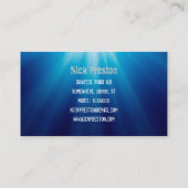 DJは| DJファンキーなビートを混合します 名刺 (裏面)