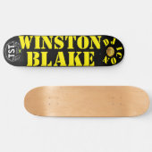 DJアイコンWINSTON BLAKE 8 1/4"スケートボードデッキ スケートボード (横)