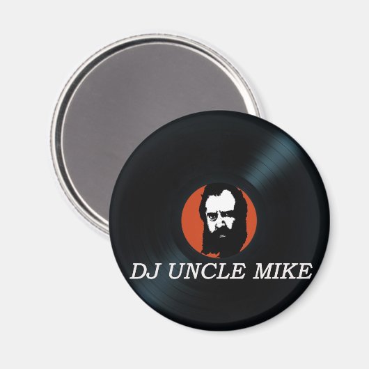 DJアンクルミクビニールレコード冷蔵庫用マグネット マグネット (正面/裏面)