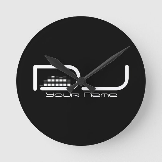 DJイコライザウォールクロック ラウンド壁時計 (正面)