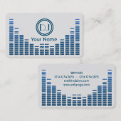 Djイコライザー音遊楽（青） 名刺 (正面/裏面)