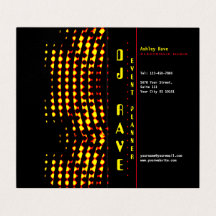 DJイベントプランナー折りたたみ名刺
