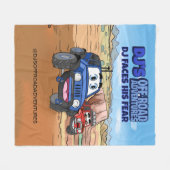 DJオフロードアドベンチャブランケット フリースブランケット (正面(横))