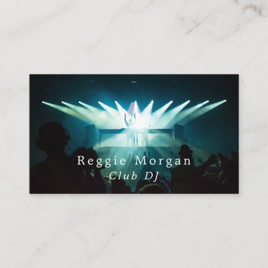 DJオンステージ、プロフェッショナルDJ 名刺 (正面)