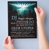 DJオンステージ、DJ、クラブイベント広告ズ チラシ (手)