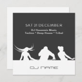 DJカスタマイズパーティー オーダーメイド招待状 招待状 (正面/裏面)
