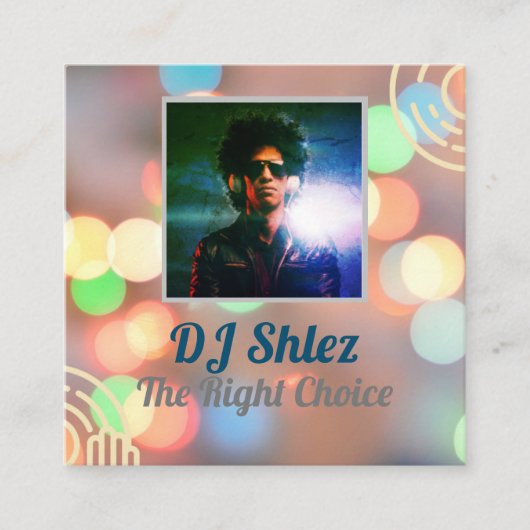 DJカスタマイズ名刺  スクエア名刺 (正面)