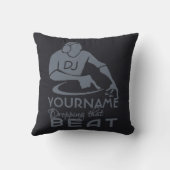 DJカスタムな色の装飾用クッション クッション (裏面)