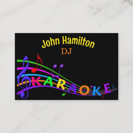 DJカスタムカラオケ名刺 名刺 (正面)
