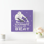 DJカスタムカラー&モノグラム壁時計 スクエア壁時計 (ホーム)