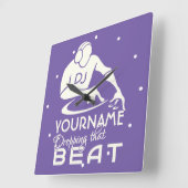 DJカスタムカラー&モノグラム壁時計 スクエア壁時計 (傾斜)