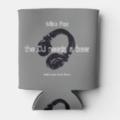 djカスタム缶クーラーとヘッドホン 缶クーラー (正面)