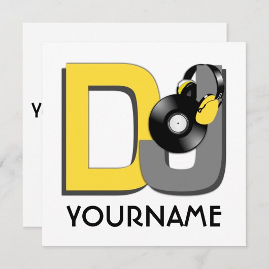 DJカスタム 招待状 (正面/裏面)