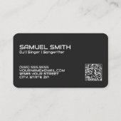 DJカスタムQRコードPremium コーリングカード (裏面)
