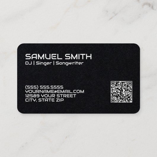 DJカスタムQRコードPremium 名刺 (裏面)