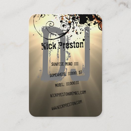 DJカッコいい 名刺 (裏面)