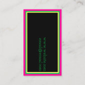 DJカラフルミュージシャンMusic Studioカード 名刺 (裏面)