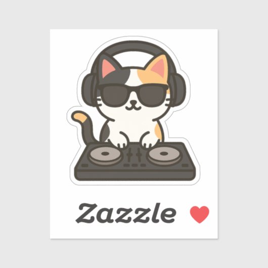 DJカリコ猫のミックストラック シール (シート)