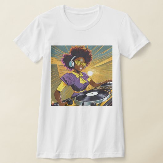 DJガール魔法 Tシャツ (レイダウン)