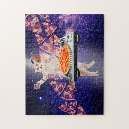 DJキャットターンテーブルミキサー ジグソーパズル (縦)