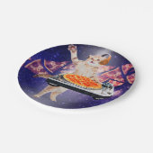 DJキャットターンテーブルミキサー ペーパープレート (アングル)