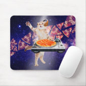 DJキャットターンテーブルミキサー マウスパッド (マウス)