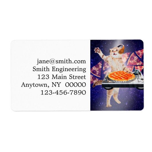 DJキャットターンテーブルミキサー ラベル (正面)