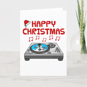 DJクリスマスカード音楽プロデューサーミュージシャン サンキューカード