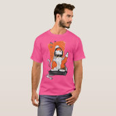 Djクリスマスサンタクロースヒップホップ Tシャツ (正面フル)
