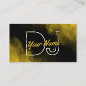 DJクール金ゴールドPowderパーティー音楽 名刺 (正面)