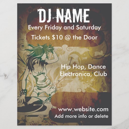 DJグランジフライヤー（メス） チラシ (正面)