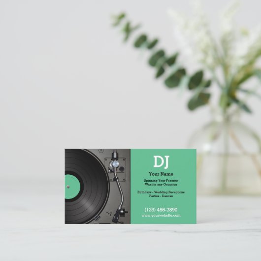 DJグリーン 名刺 (スタンド正面)