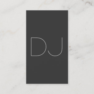 DJグレーコンテンポラリー縦消去 名刺