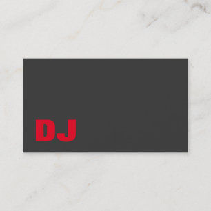 DJグレースタイリッシュ背景(赤)オレンジ 名刺