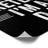 DjコスチュームHalloween Bruh Furt I'm A Dj おもしろい ポスター (角)