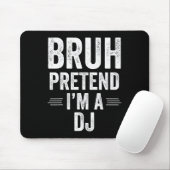 DjコスチュームHalloween Bruh Furt I'm A Dj おもしろい マウスパッド (マウス)