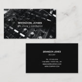 DJコンソールのカスタムプロフェッショナル 名刺 (正面/裏面)