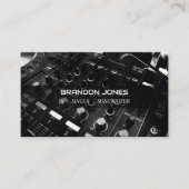 DJコンソールのカスタムプロフェッショナル 名刺 (正面)