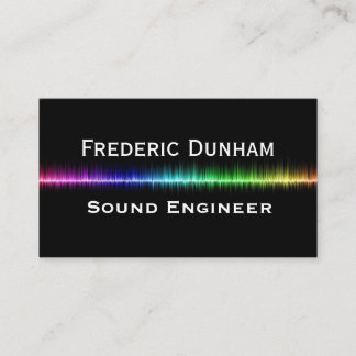 DJサウンドエンジニア音楽レインボービジネスカード 名刺