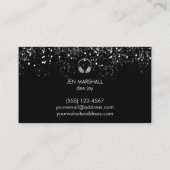 DJシルバーフェイクフォイルヘッドフォン 名刺 (裏面)