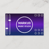 DjシンガープロモーターSongwriterプロフェッショナル音楽 名刺 (正面)