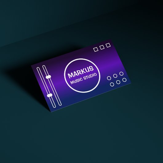 DjシンガープロモーターSongwriterプロフェッショナル音楽 名刺