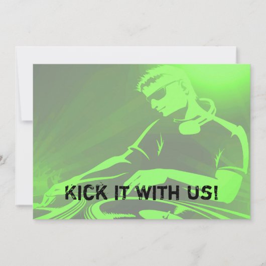 DJジャムセット 招待状 (正面)